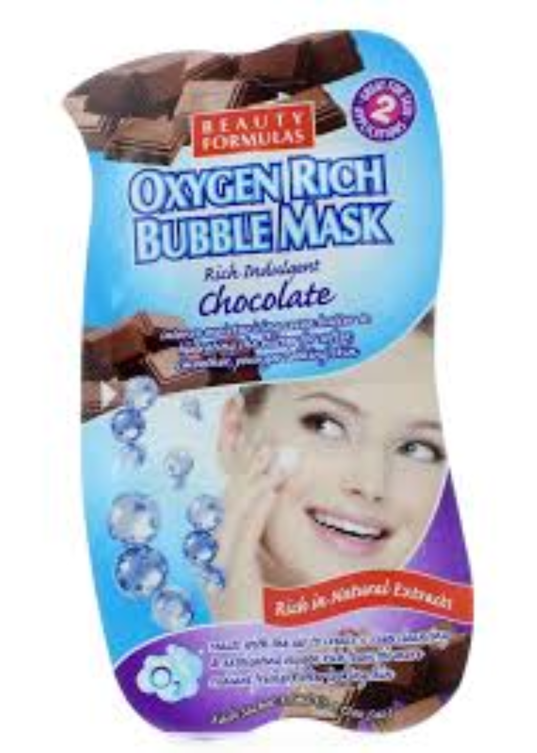 BEAUTY FORMULA OXYGEN RICH BUBBLE MASK CHOCLATE 3.5ML